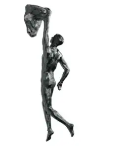 Rock Climber Statue Wall Art - Image 4