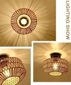 Rattan Radiance Chandelier - Image 4