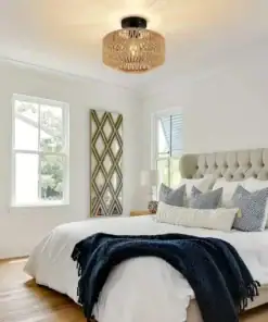 Alternative view of Rattan Radiance Chandelier