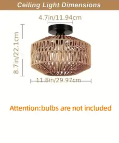 Rattan Radiance Chandelier - Image 6