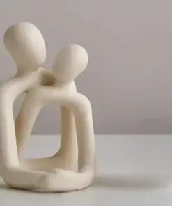 Heartwarming Loving Couple Resin Statue - Image 5