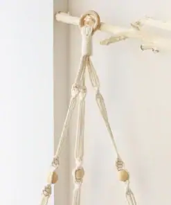 Bohemian Floating Shelf with Macramé Detail - Image 5