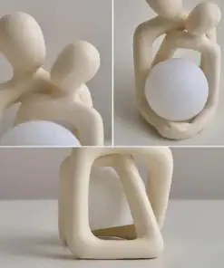 Heartwarming Loving Couple Resin Statue - Image 4