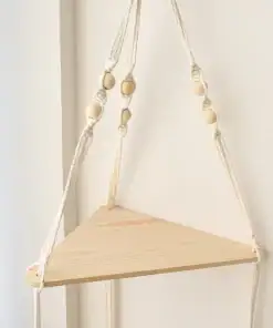 Bohemian Floating Shelf with Macramé Detail - Image 4