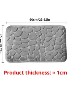 Rectangular mat with a stone pattern, measuring 60x40cm and approximately 1cm thick. | 28Alchemy