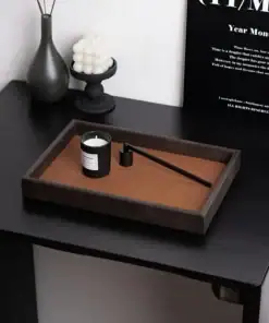 Alternative view of Woven Texture Leather Organizer Tray