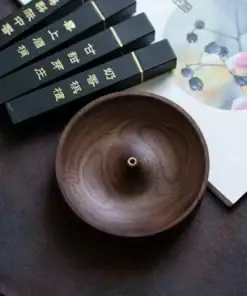 Black Walnut Solid Wood Incense Burner - Image 6