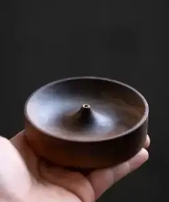Black Walnut Solid Wood Incense Burner - Image 5