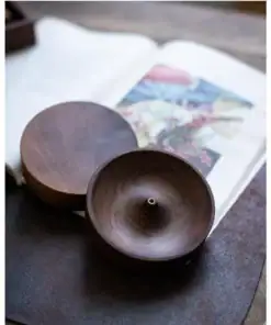 Black Walnut Solid Wood Incense Burner - Image 8