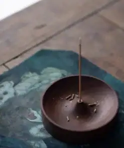 Black Walnut Solid Wood Incense Burner - Image 2
