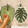 Leaf Shape Absorbent Hand Towel