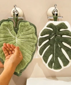 Leaf Shape Absorbent Hand Towel