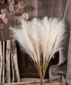 Alternative view of Artificial Pampas Grass for Tall Vases – Rustic Home Decor
