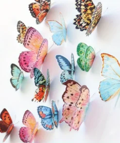 Watercolor Butterfly Decorations – 36-Piece Set - Image 2
