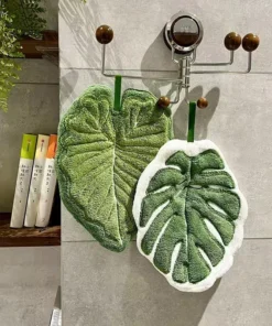 Leaf Shape Absorbent Hand Towel - Image 2