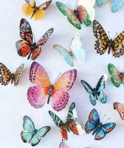 Watercolor Butterfly Decorations – 36-Piece Set - Image 3