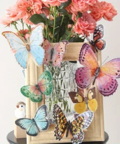 Watercolor Butterfly Decorations – 36-Piece Set - Image 5