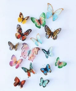 Watercolor Butterfly Decorations – 36-Piece Set