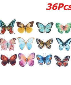Watercolor Butterfly Decorations – 36-Piece Set - Image 7