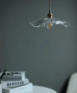 Vintage Flower Glass Pendant Light - Image 4
