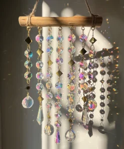 Rainbow Crystal Wind Chime – Hanging Window Sun Catcher