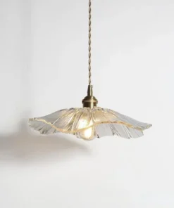 Vintage Flower Glass Pendant Light - Image 9