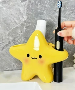 Star-Shaped Toothbrush Holder Bathroom Organizer - Image 4