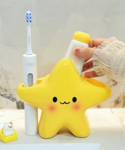 Star-Shaped Toothbrush Holder Bathroom Organizer - Image 6