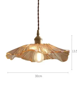 Vintage Flower Glass Pendant Light - Image 10