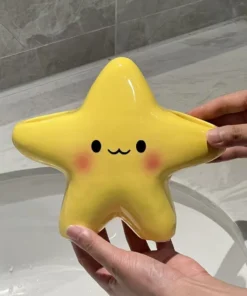 Star-Shaped Toothbrush Holder Bathroom Organizer - Image 5