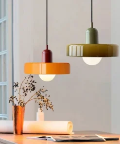 Nordic Retro Glass Chandelier Ceiling Light