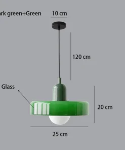 Nordic Retro Glass Chandelier Ceiling Light - Image 19
